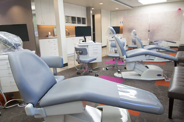 Three dental chairs at our comfortable Redmond office